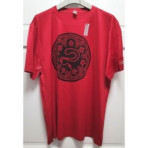 Alo Brand Catholic to the Max St. Dominic Polyester T-Shirt - Red - XL